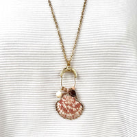 Lenora Dame One-Of-A-Kind Seashell Pendant Necklace