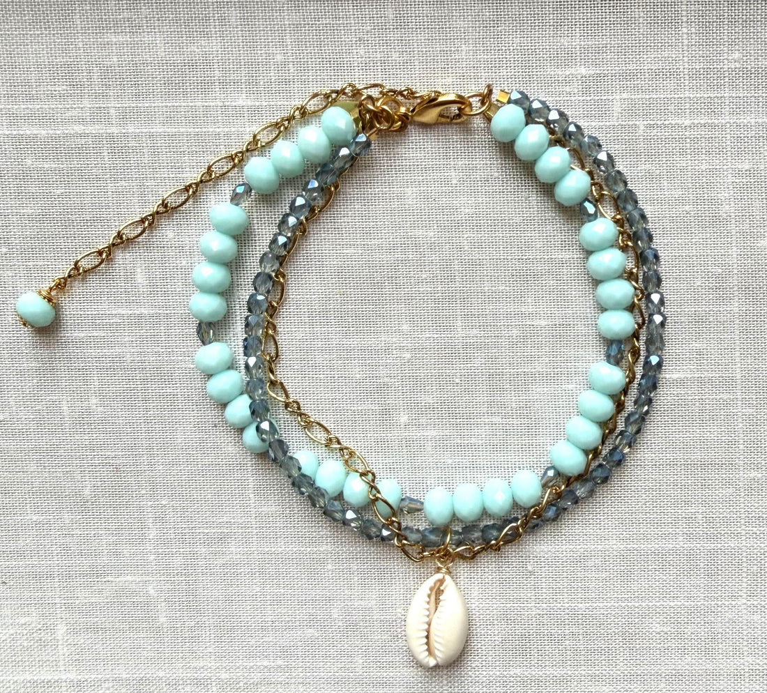 Lenora Dame Ankle Bracelet in Blue