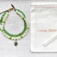 Lenora Dame Ankle Bracelet-Green