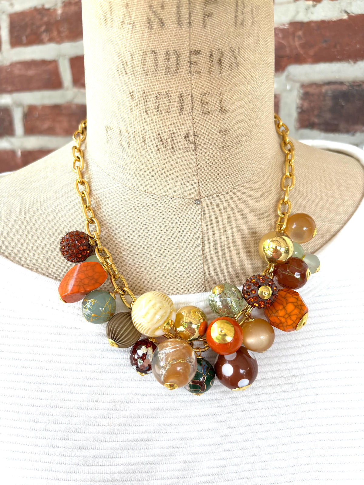 Lenora Dame Cornucopia Charm Necklace