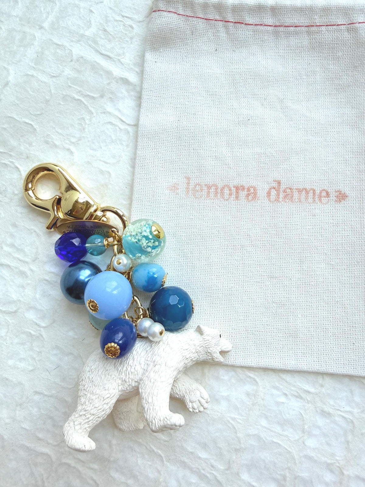 One-Of-A-Kind! Lenora Dame Polar Bear Purse Charm