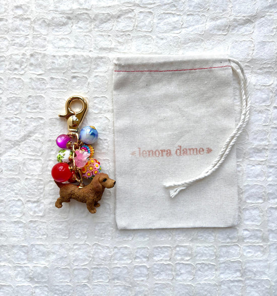 Lenora Dame Dog Lover Bag Charm Collection (One-Of- A-Kind!)