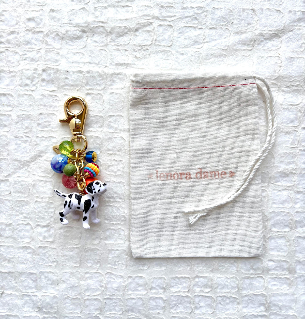 Lenora Dame Dog Lover Bag Charm Collection (One-Of- A-Kind!)
