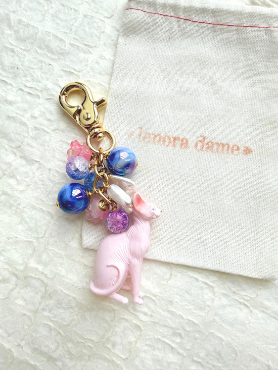 Lenora Dame Cat Lady Bag Charm Collection (One-Of- A-Kind!)