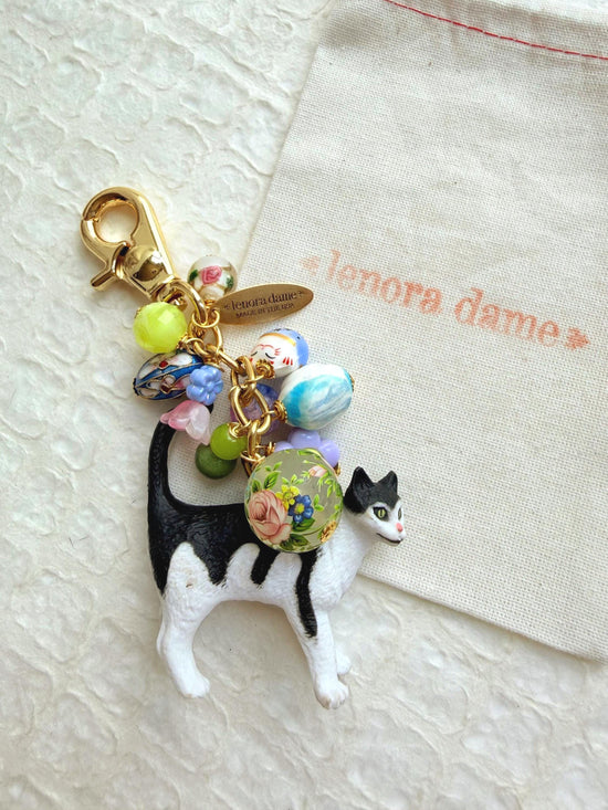 Lenora Dame Cat Lady Bag Charm Collection (One-Of- A-Kind!)