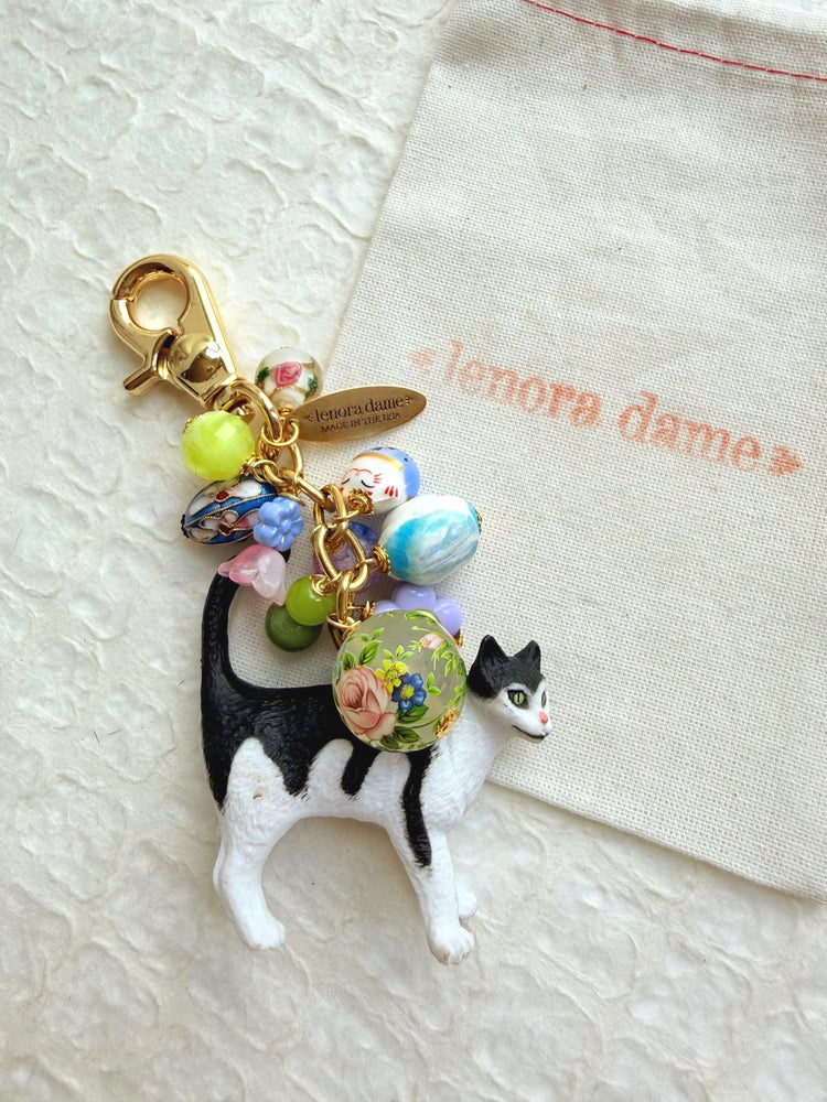 Lenora Dame Cat Lady Bag Charm Collection (One-Of- A-Kind!)