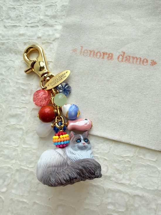 Lenora Dame Cat Lady Bag Charm Collection (One-Of- A-Kind!)