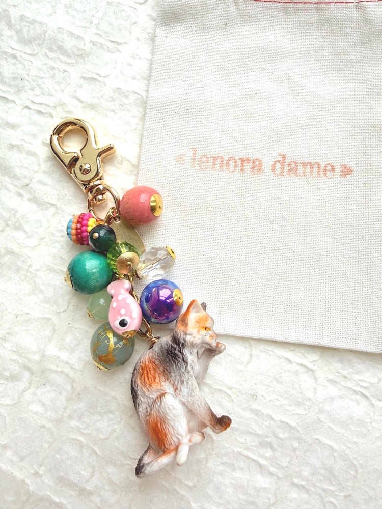 Lenora Dame Cat Lady Bag Charm Collection (One-Of- A-Kind!)