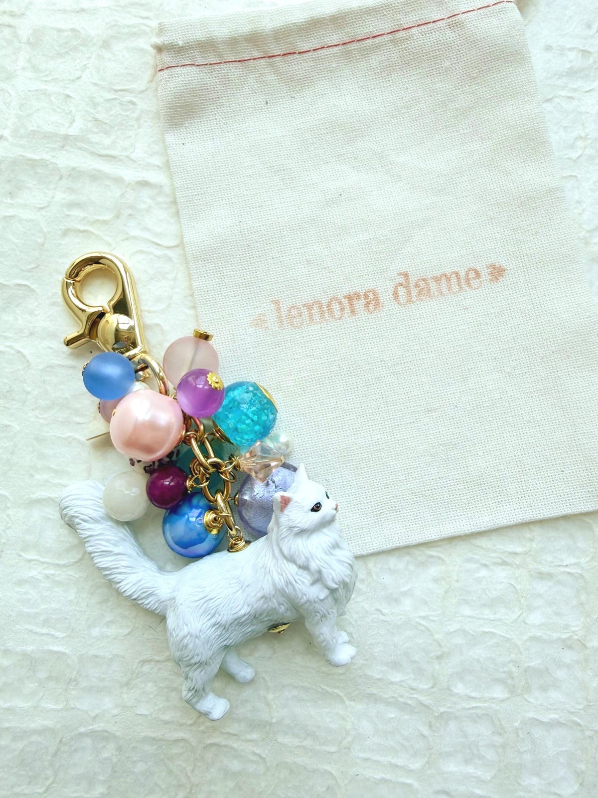 Lenora Dame Cat Lady Bag Charm Collection (One-Of- A-Kind!)