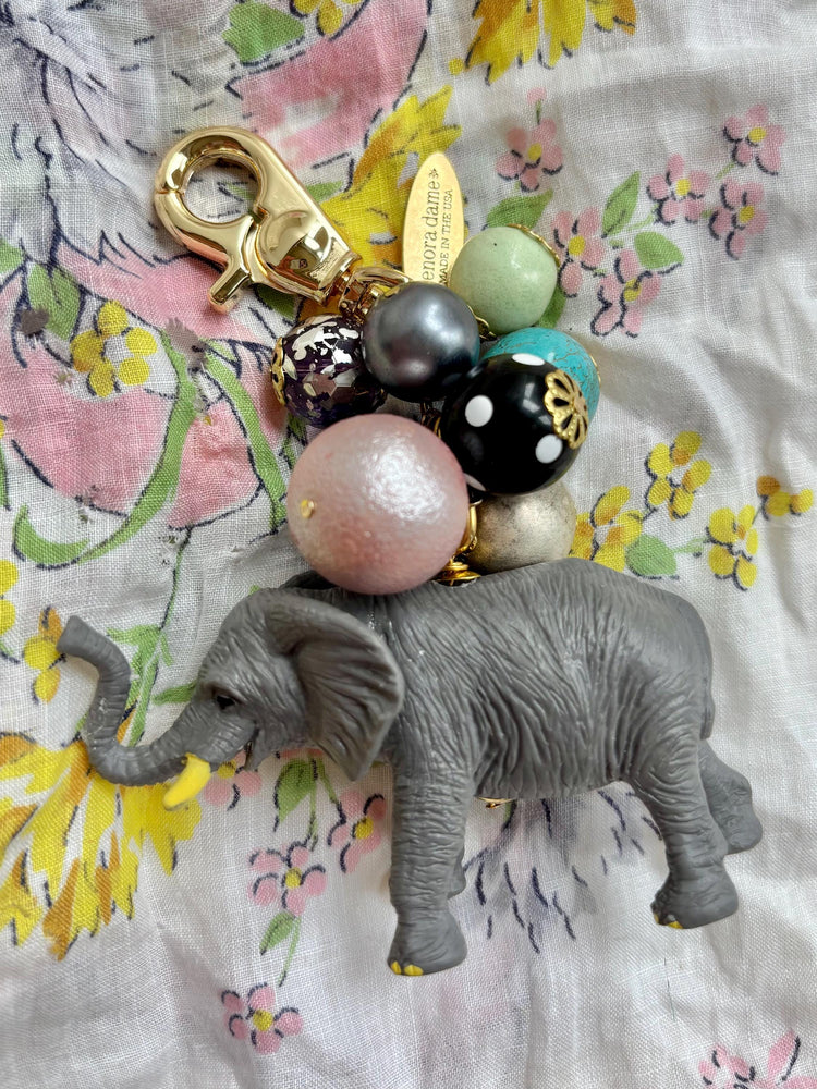 One-Of-A-Kind! Lenora Dame Elephant Bag Charm