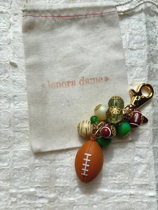 Lenora Dame Philadelphia Football Bag Charm