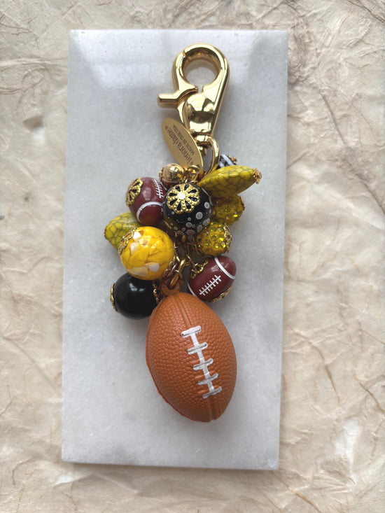 Lenora Dame Pittsburgh Football Bag Charm