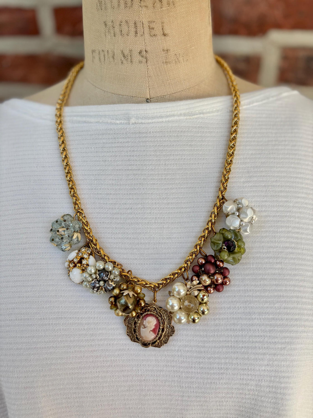 Lenora Dame Vintage Charm Necklace #5- One-of-a-Kind!