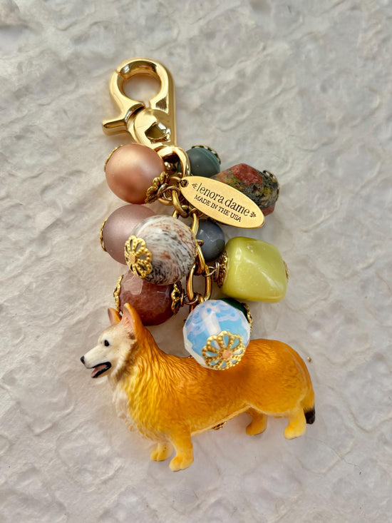 NEW! Lenora Dame Pembroke Welsh Corgi Purse Charm