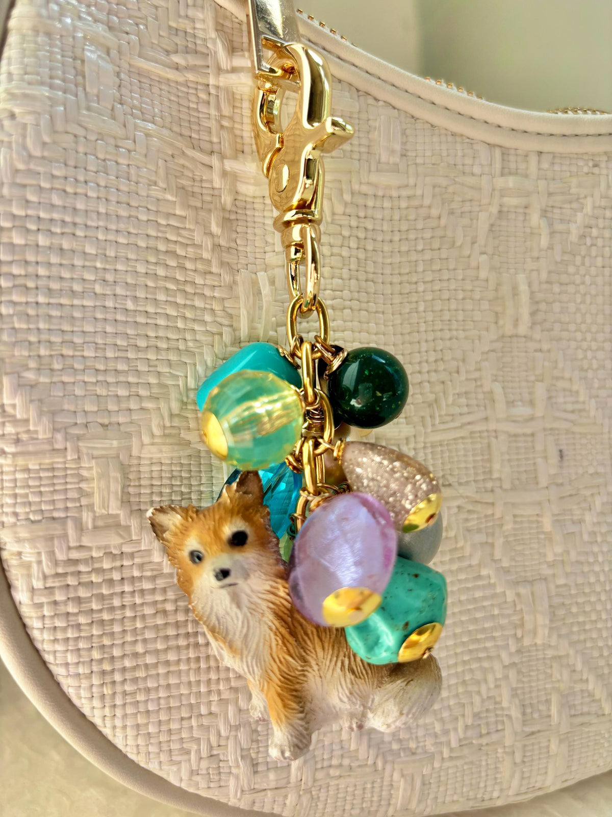 One-Of-A-Kind! Long Haired Chihuahua Bag Charm