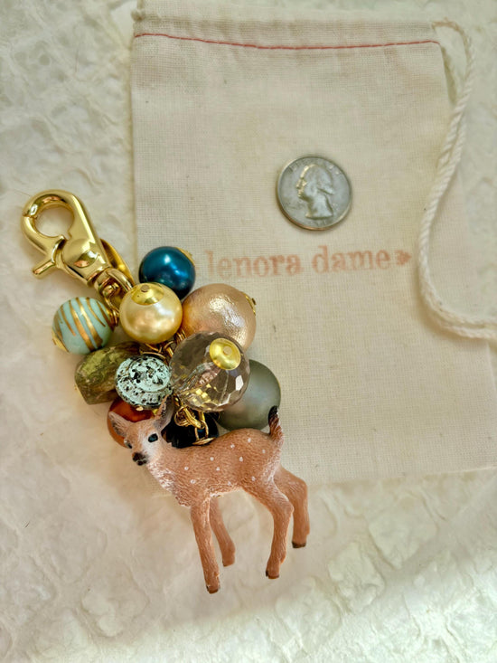One-Of-A-Kind! Lenora Dame Fawn Bag Charm