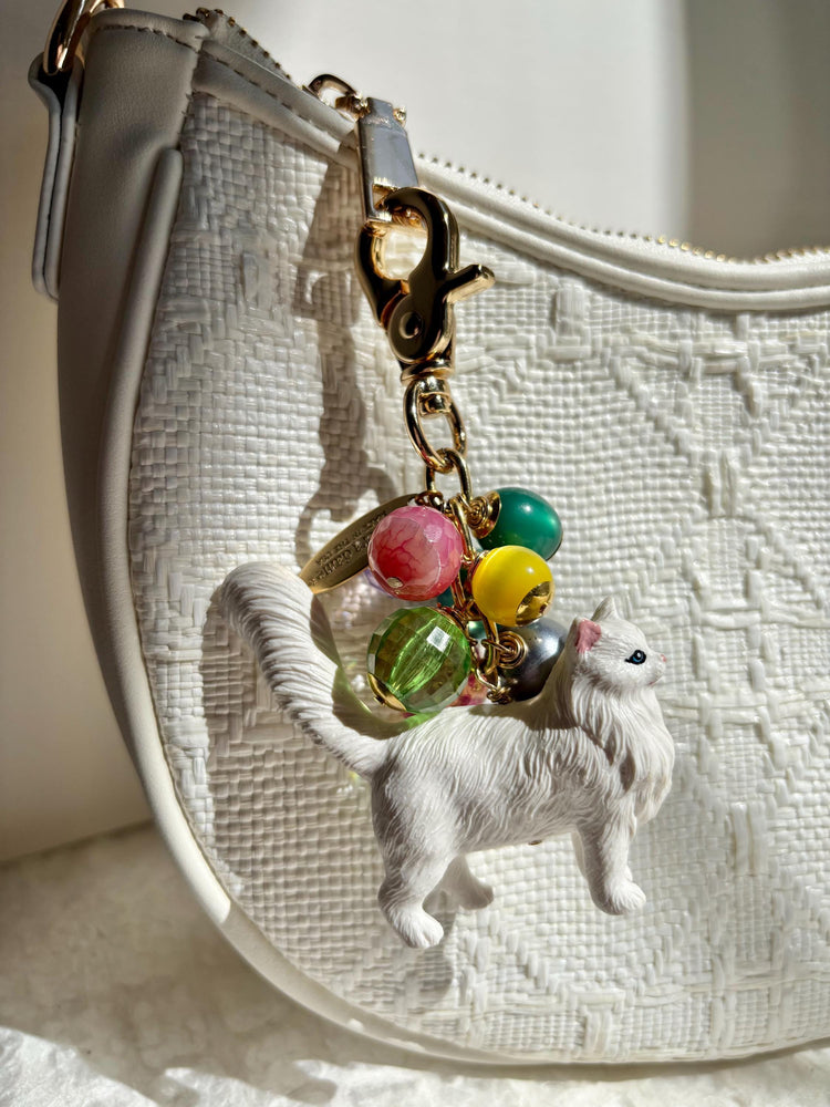 One-Of-A-Kind! Lenora Dame Persian Cat Bag Charm