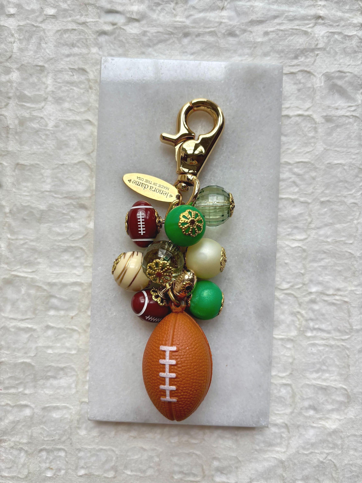 Lenora Dame Philadelphia Football Bag Charm