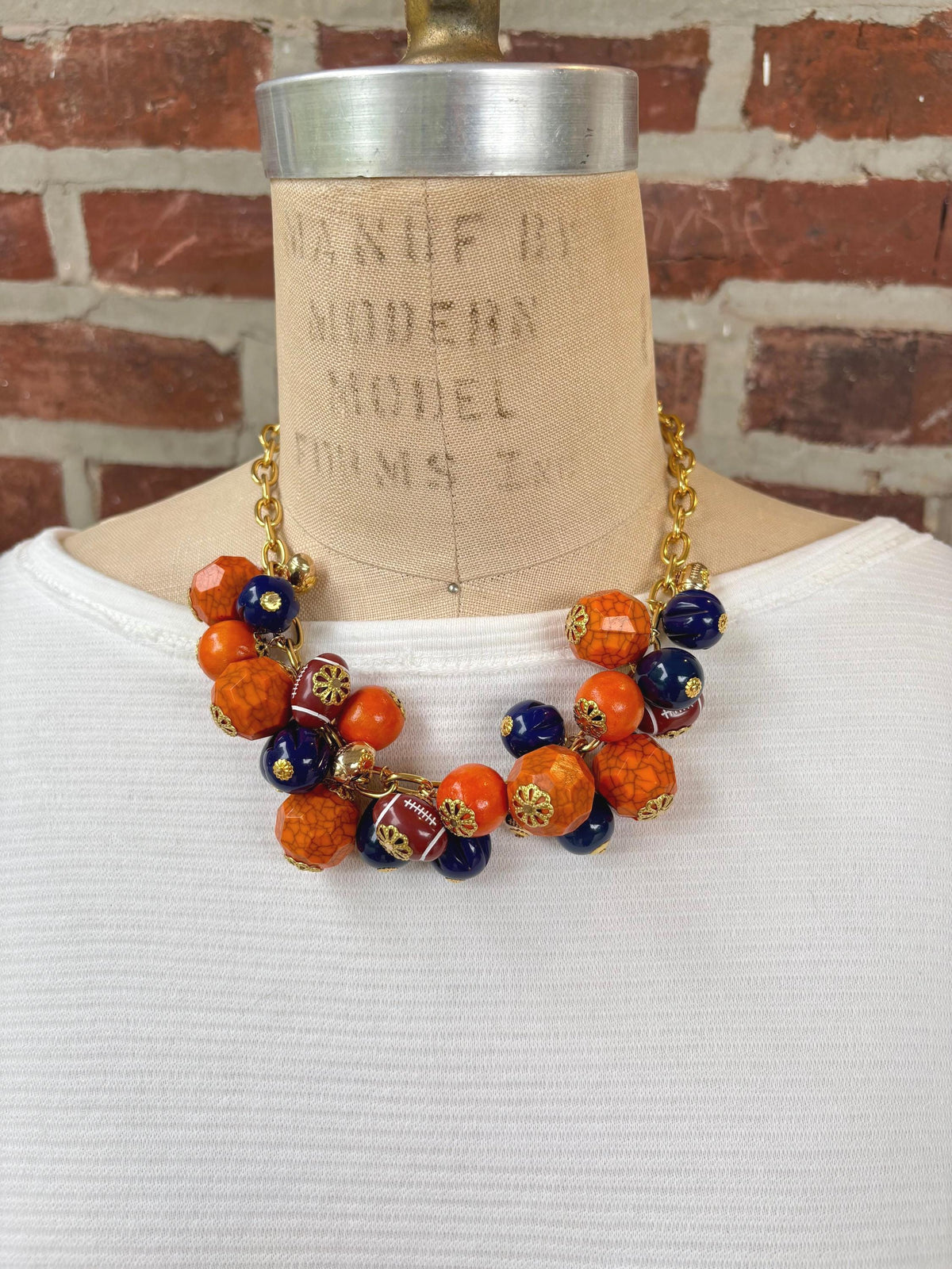Chicago Football Bauble Necklace