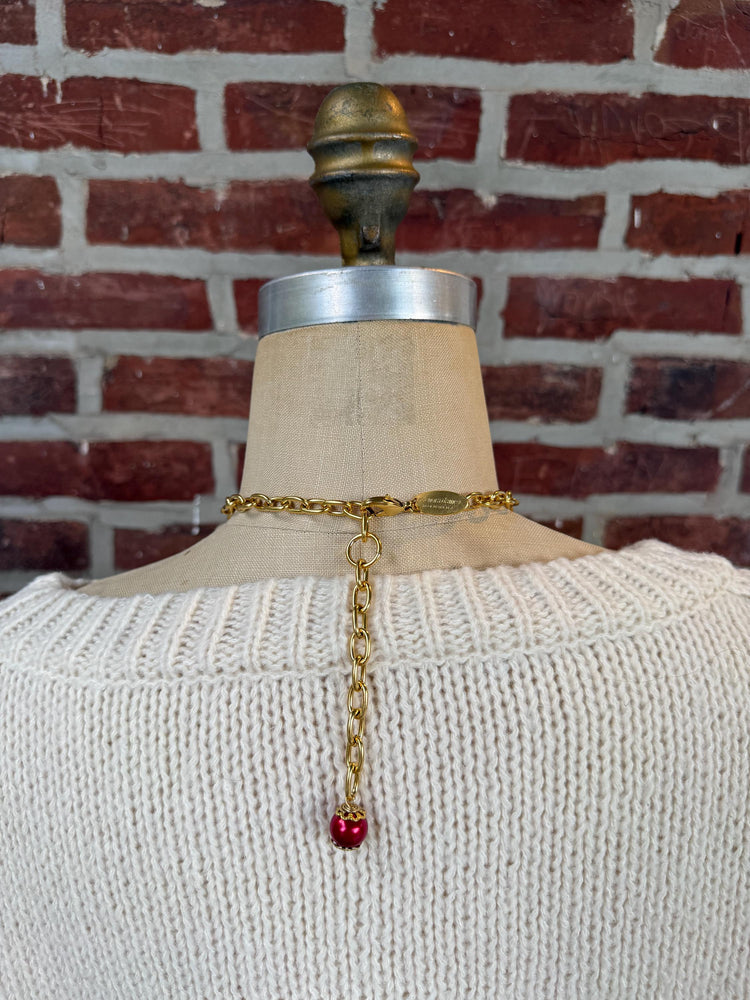 Lenora Dame Holiday Pearl Cluster Necklace