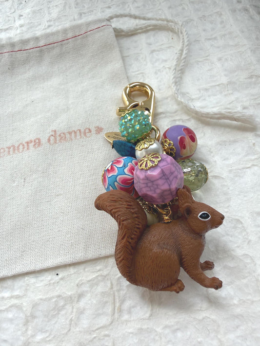 Lenora Dame Squirrel Bag Charm
