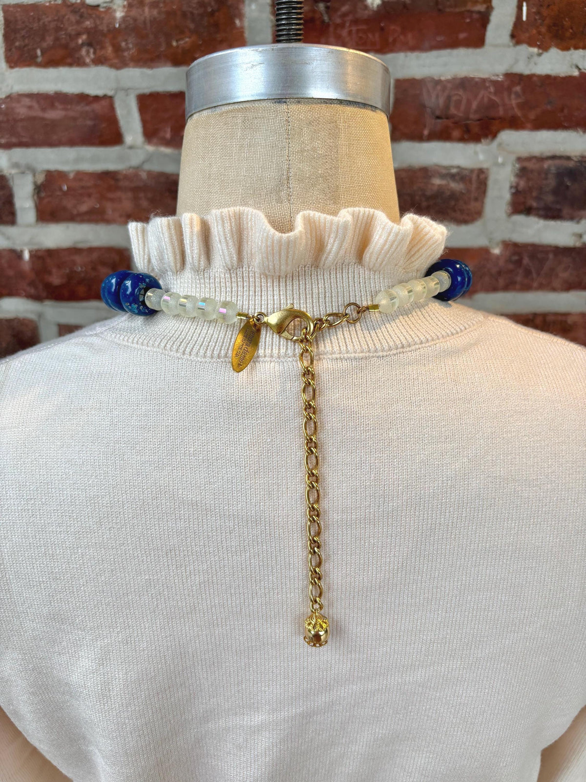 Lenora Dame Oversized Beaded Necklace-Topaz