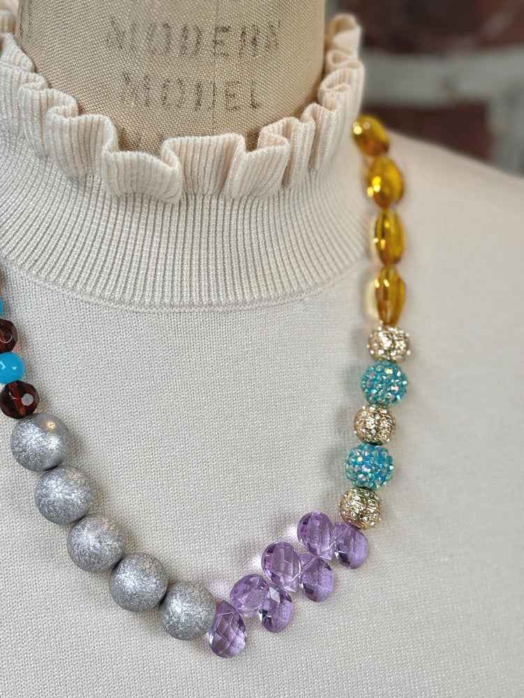 Lenora Dame Argyle Beaded Necklace