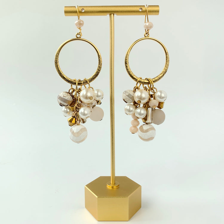 Magnolia Collection Whisper Beaded Chandelier Earrings