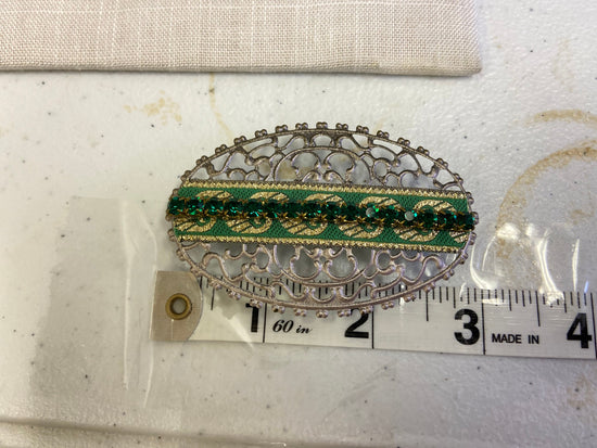 Lenora Dame Evergreen Barrette