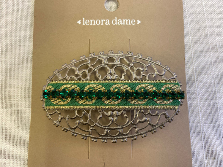 Lenora Dame Evergreen Barrette