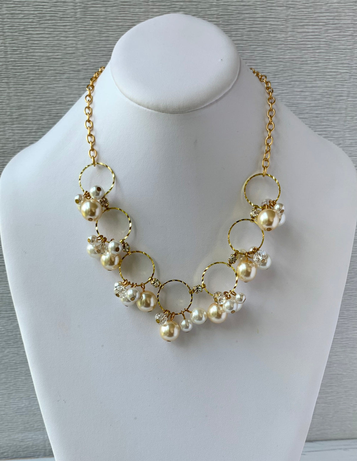 Lenora Dame Pearl + Circles Classic Necklace