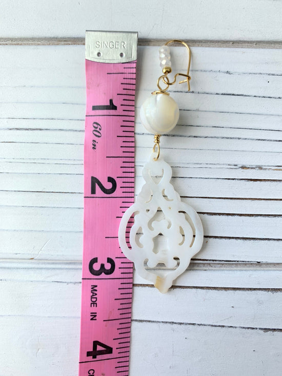 Lenora Dame Henna Offset Earrings