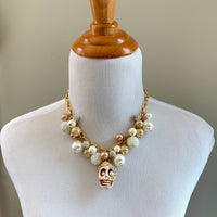 Lenora Dame Oleander Sugar Skull Bride Charm Necklace