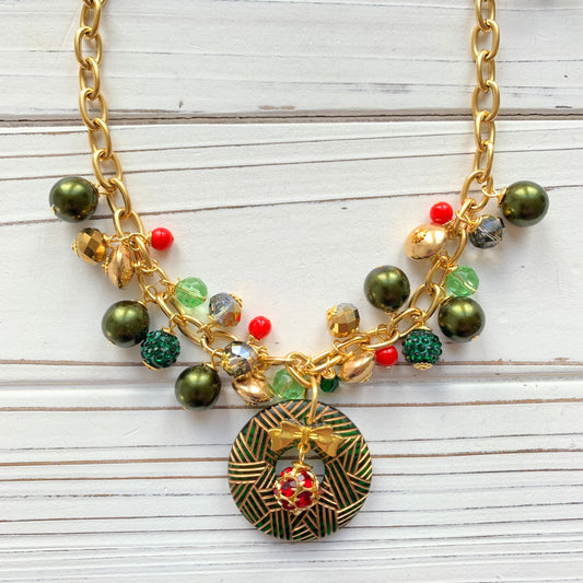 Lenora Dame Festive Christmas Necklace - One-of-a-Kind