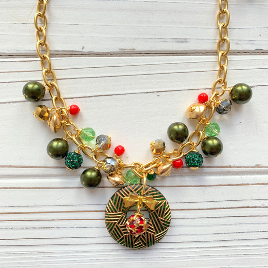Lenora Dame Festive Christmas Necklace - One-of-a-Kind