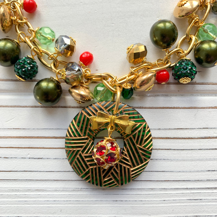 Lenora Dame Festive Christmas Necklace - One-of-a-Kind